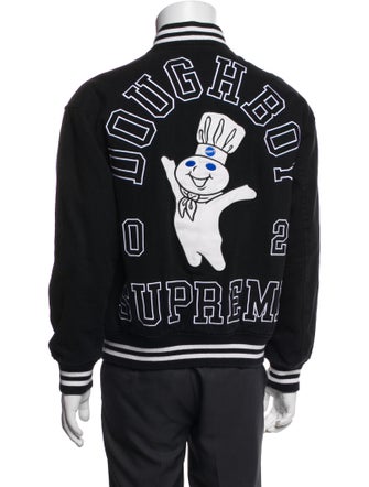 Supreme x Mitchell & Ness Graphic Print Varsity Jacket