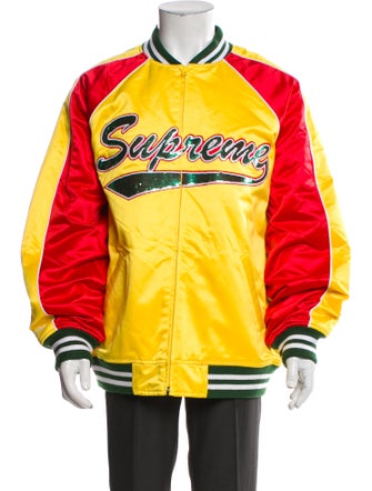 Supreme x Mitchell & Ness Striped Bomber Jacket