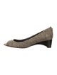 Peep-Toe Wedge Pumps image 1