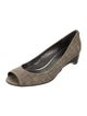Peep-Toe Wedge Pumps image 2
