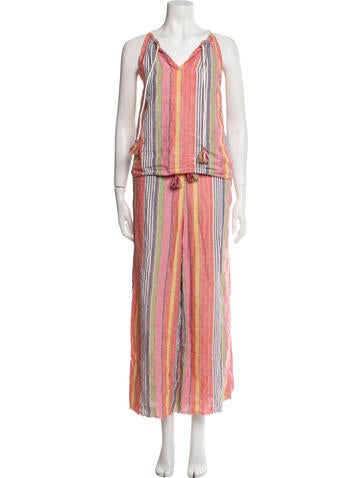sundays Suits and Sets Linen Striped Pant Set XS