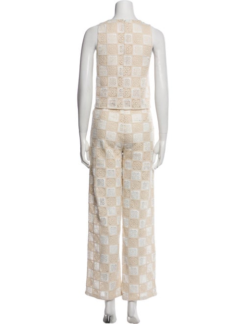 sundays Plaid Print Pant Set