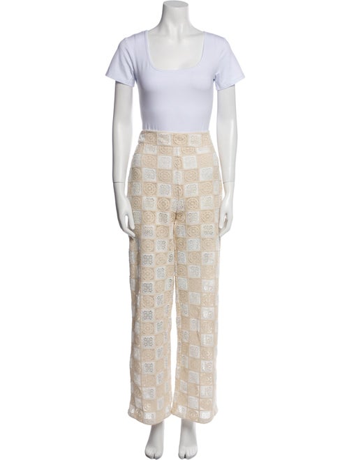 sundays Plaid Print Pant Set