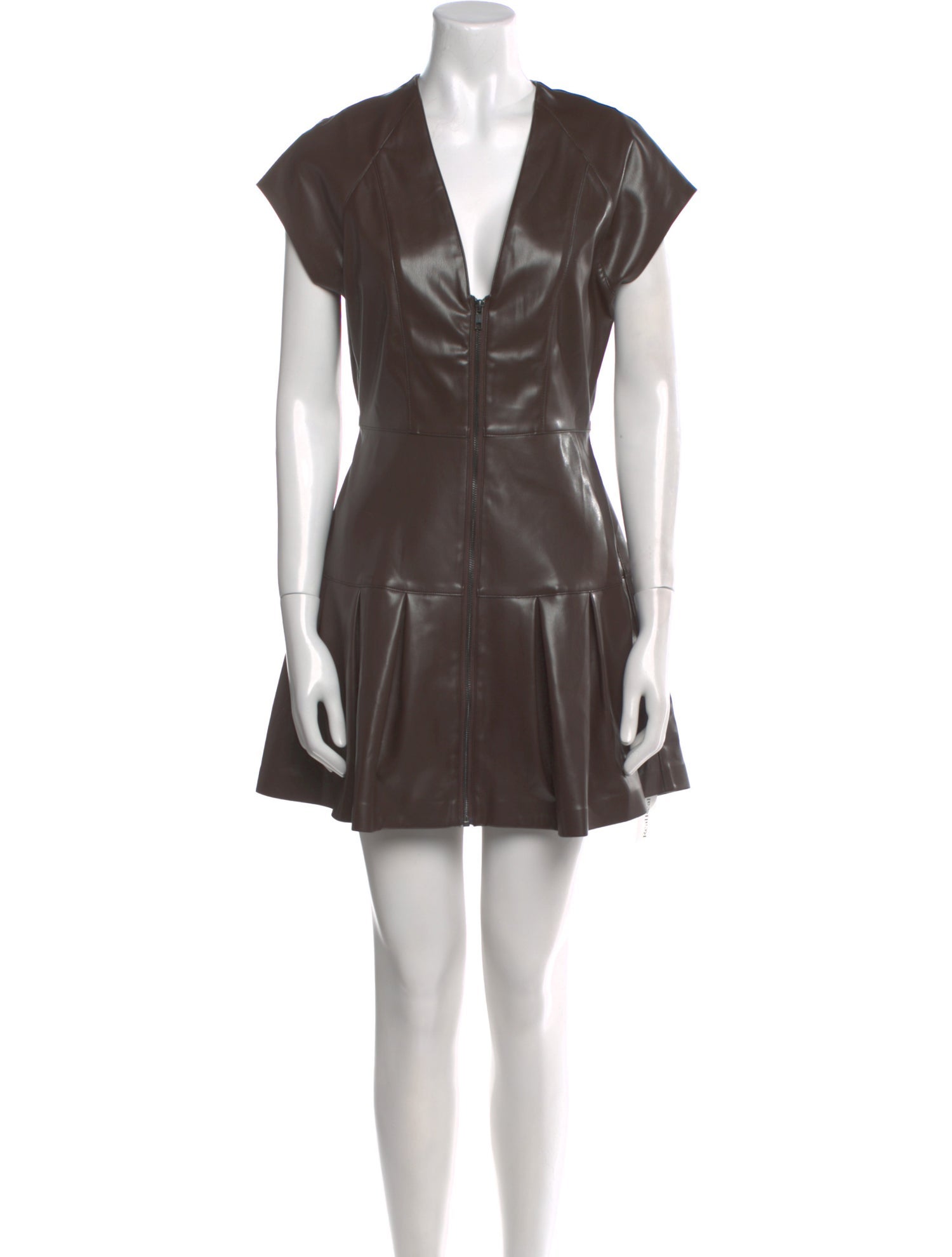 sundays Leather Mini Dress w/ Tags