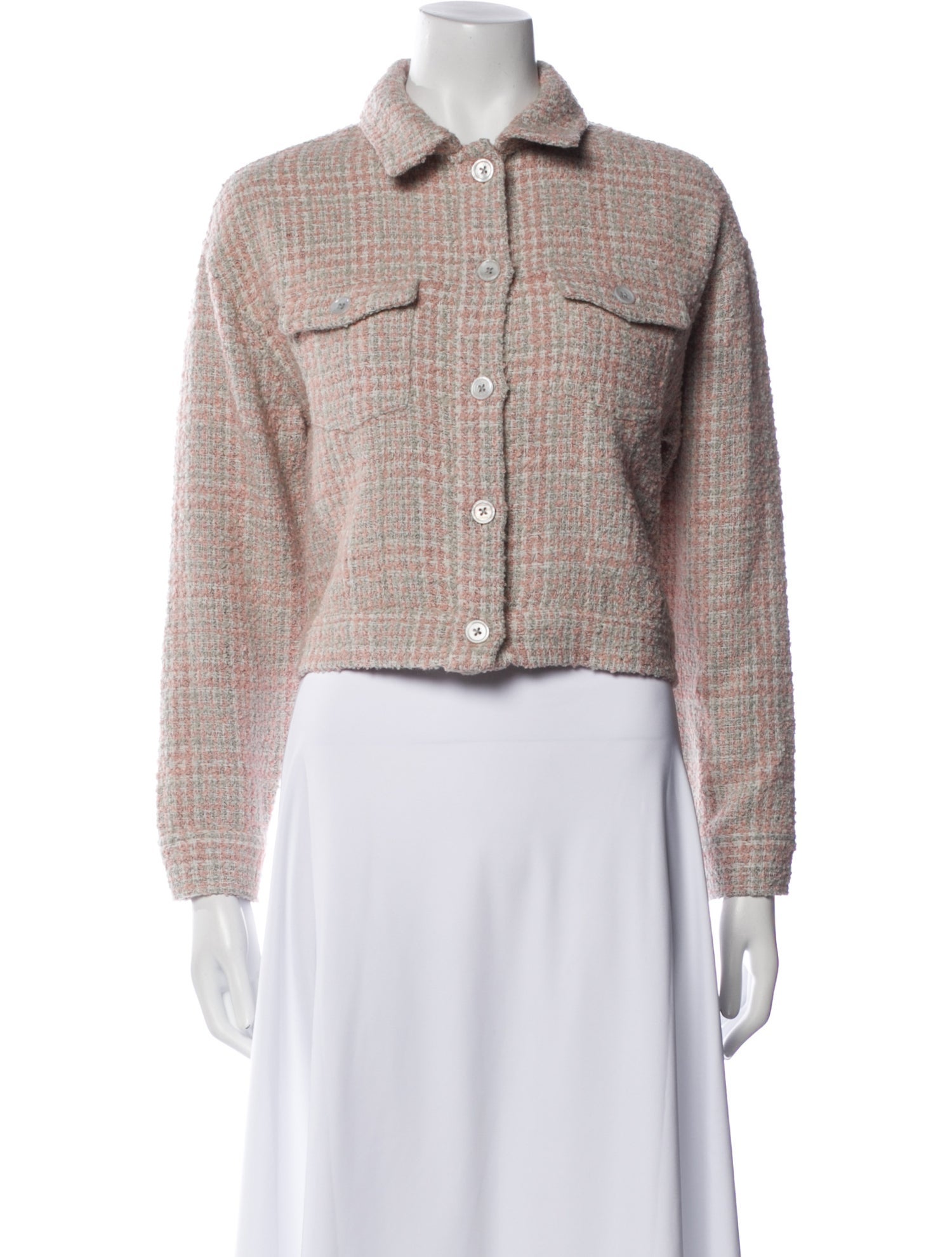 sundays Tweed Pattern Jacket w/ Tags