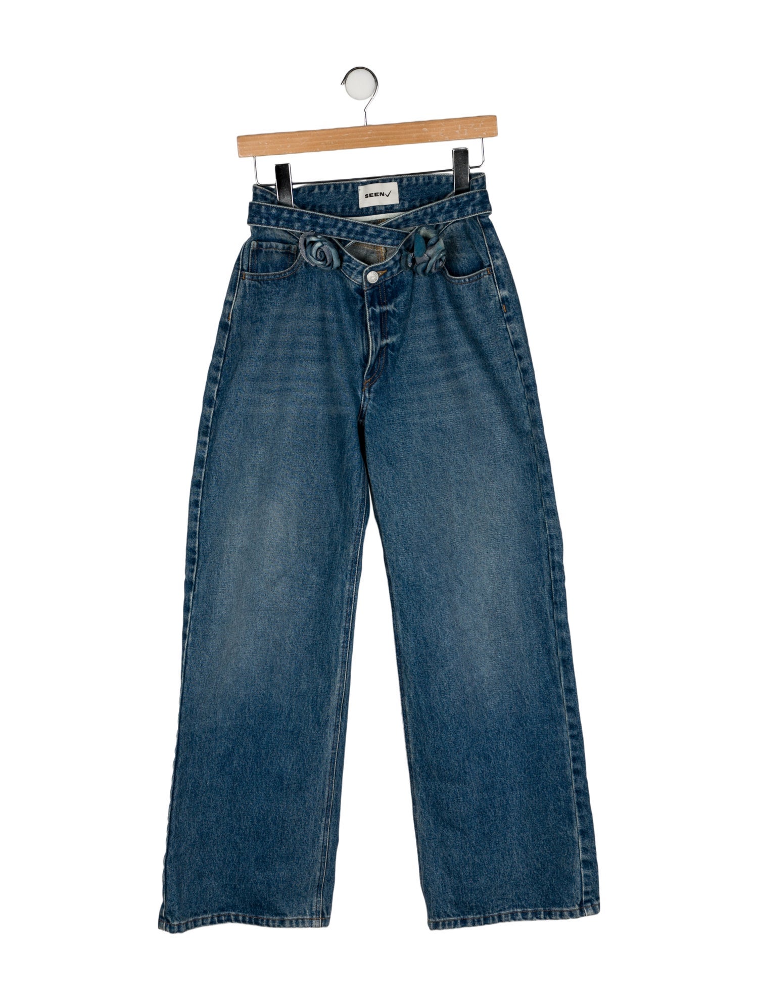 Seen Users Mid-Rise Wide Leg Jeans
