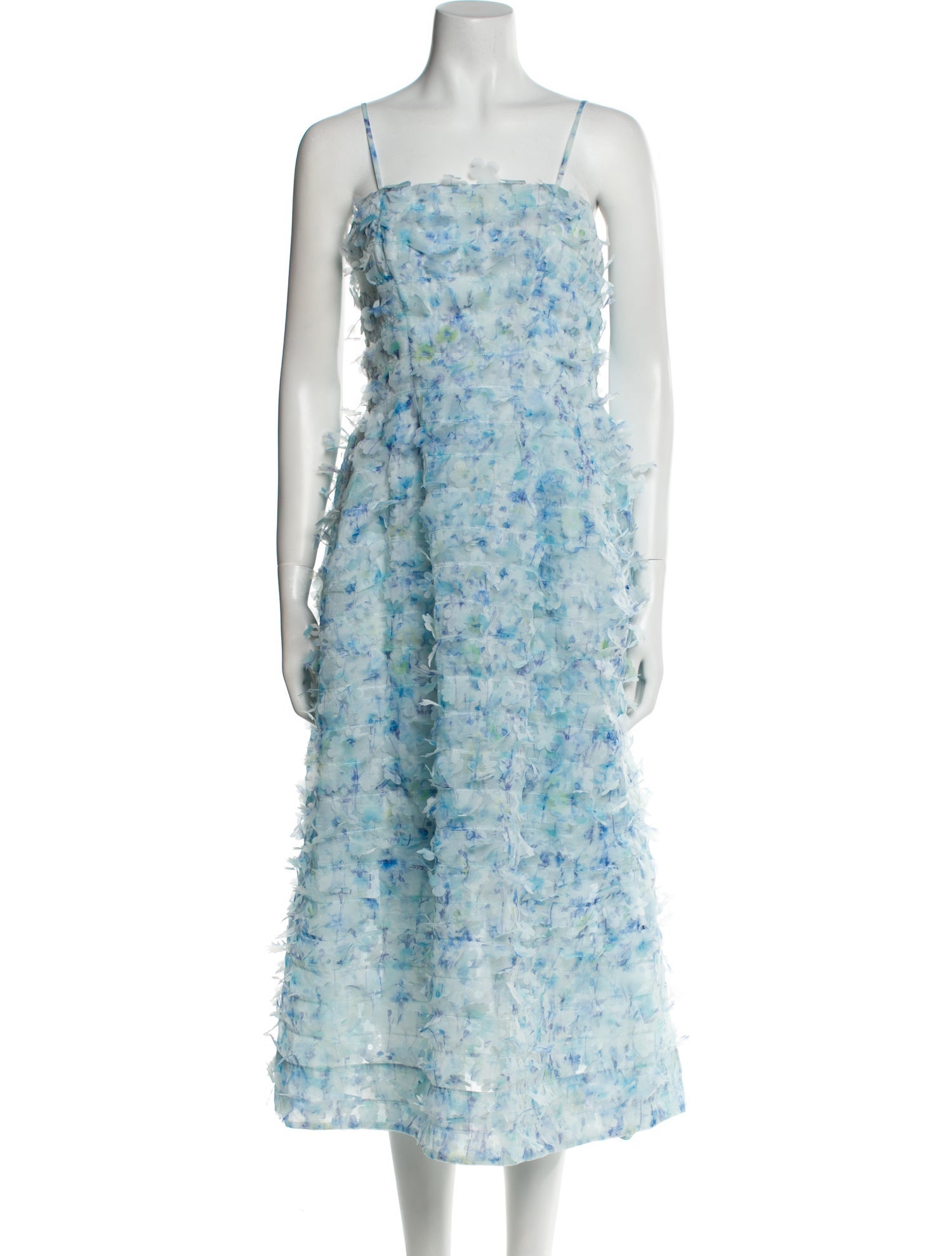 Susan Fang Floral Print Long Dress