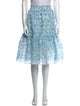 Susan Fang Floral Print Knee-Length Skirt