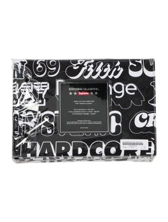 Supreme x Hysteric Glamour Text Duvet + Pillow Set