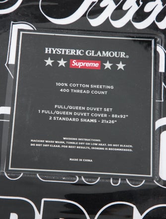 Supreme x Hysteric Glamour Text Duvet + Pillow Set