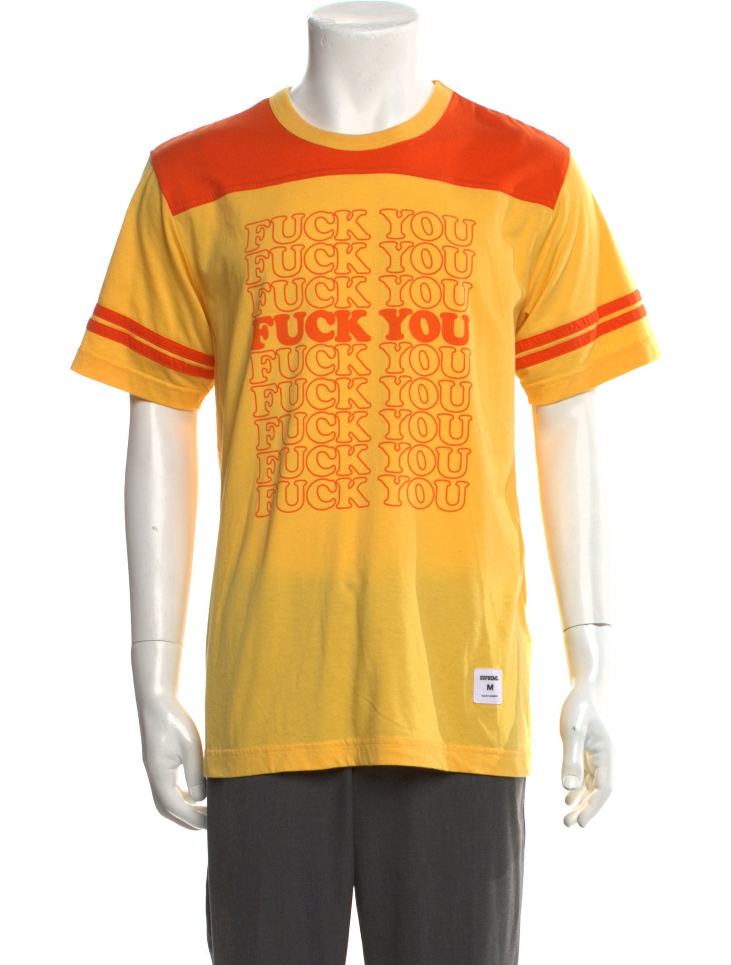 Supreme x Hysteric Glamour 2017 Fuck You Football T-Shirt