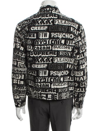 Supreme x Hysteric Glamour 2017 Text Work Utility Jacket