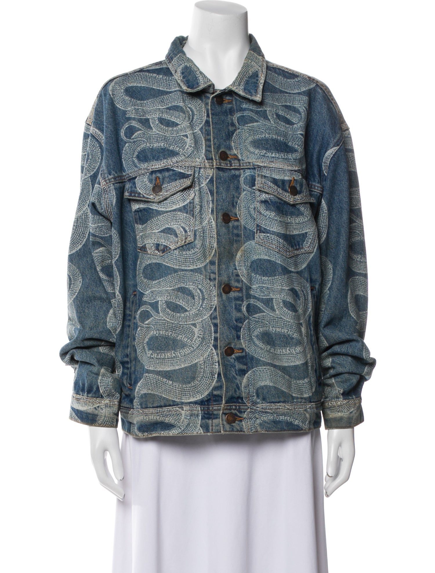 Supreme x Hysteric Glamour 2021 Snake Denim Denim Jacket