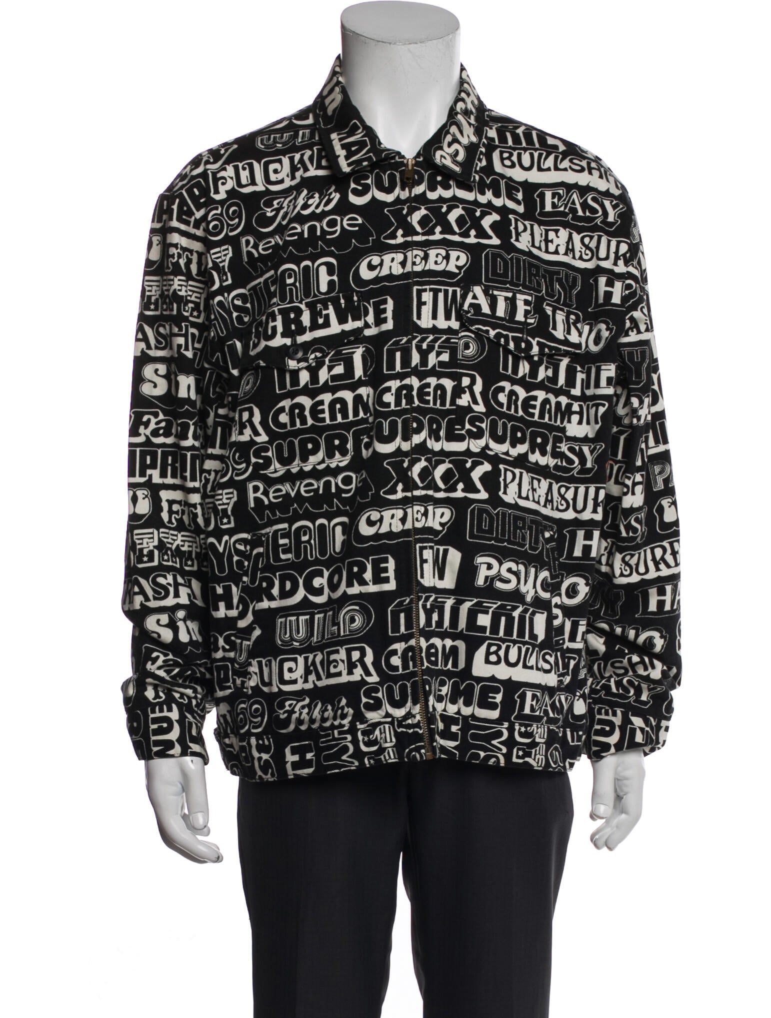 Supreme x Hysteric Glamour 2017 Text Utility Jacket