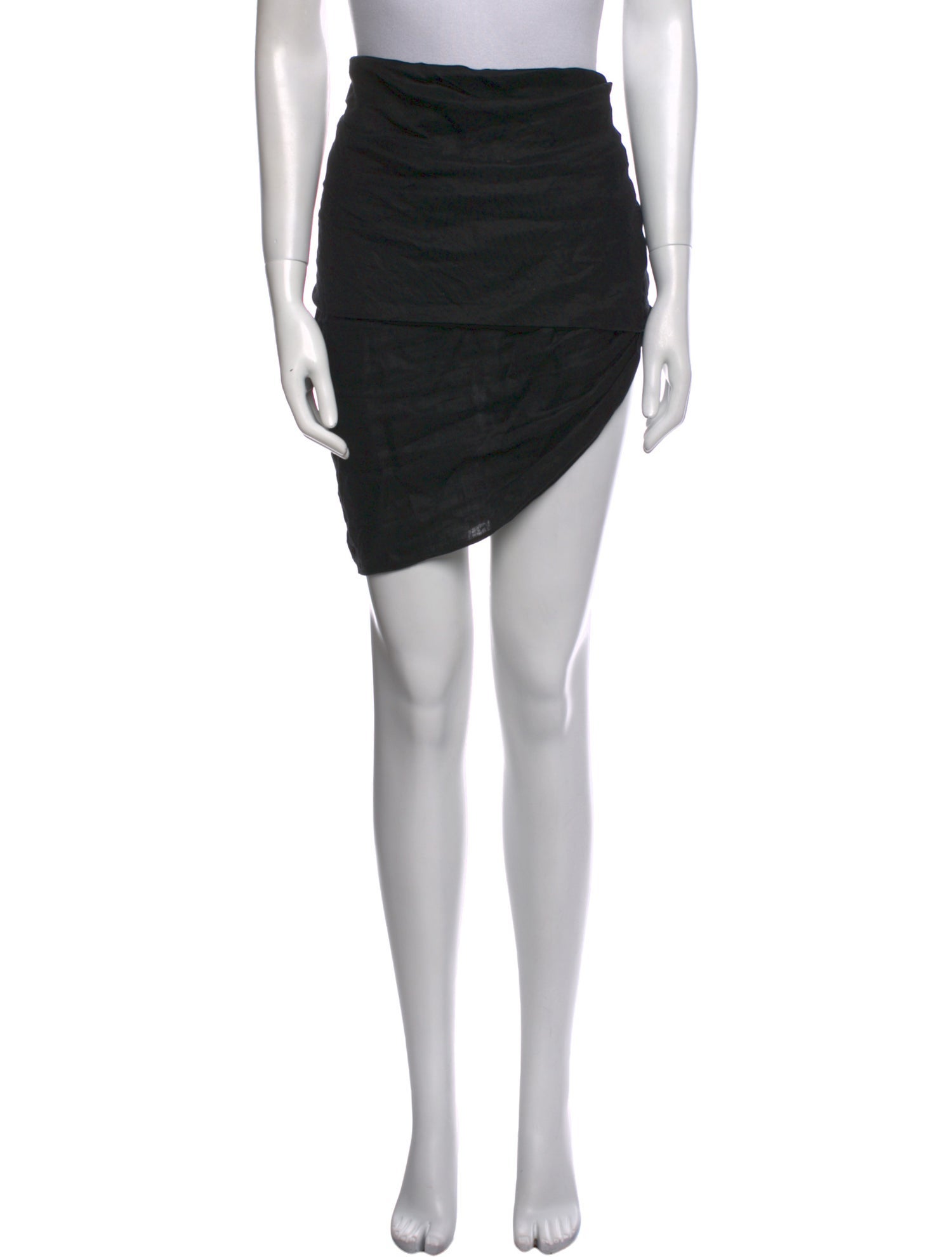 Subtle Le Nguyen Linen Knee-Length Skirt