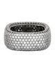 Suzy Levian Cubic Zirconia Square Pave Eternity Ring