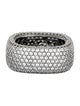 Suzy Levian Cubic Zirconia Square Pave Eternity Ring