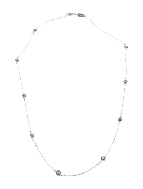 Suzy Levian 1.80ctw Synthetic Sapphire Station Necklace