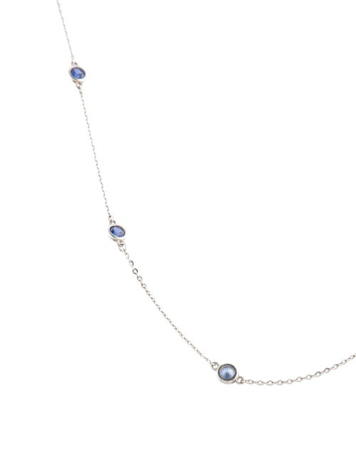 Suzy Levian 1.80ctw Synthetic Sapphire Station Necklace