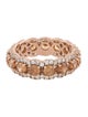 Suzy Levian Two-Tone Cubic Zirconia Eternity Band