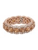 Suzy Levian Two-Tone Cubic Zirconia Eternity Band