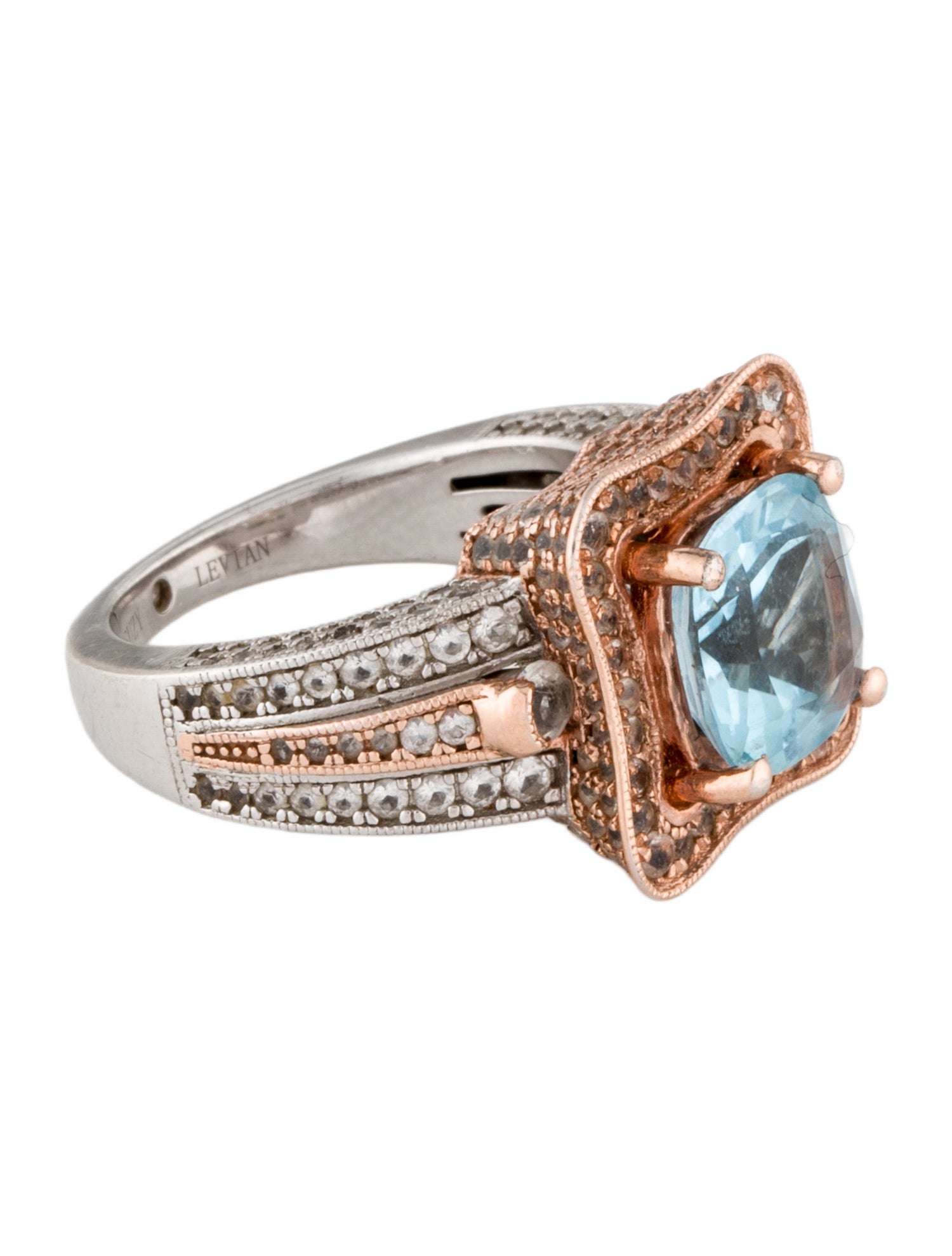 Suzy Levian Topaz Cocktail Ring