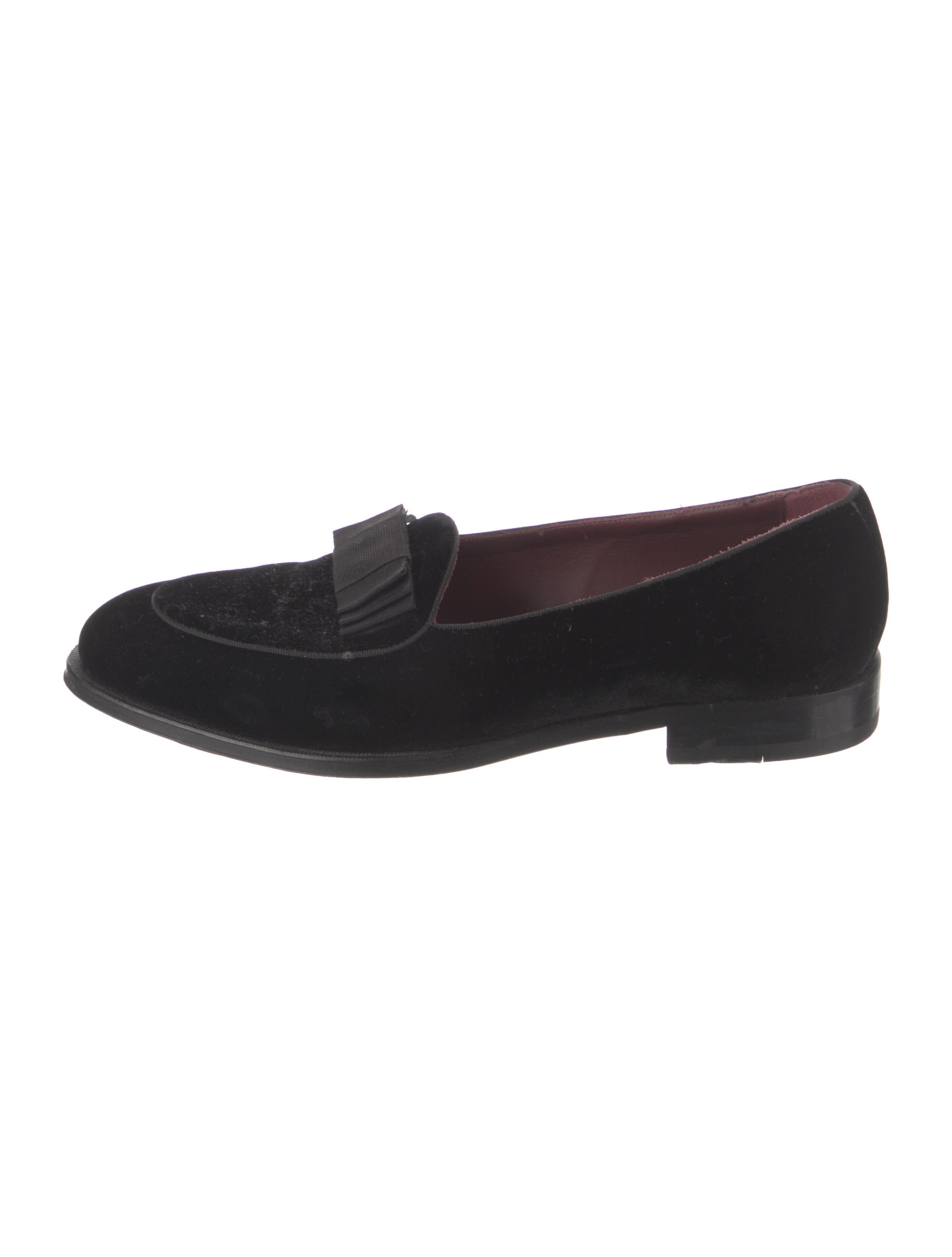 Suitsupply Velvet Bow Accents Loafers Black Loafers, Shoes