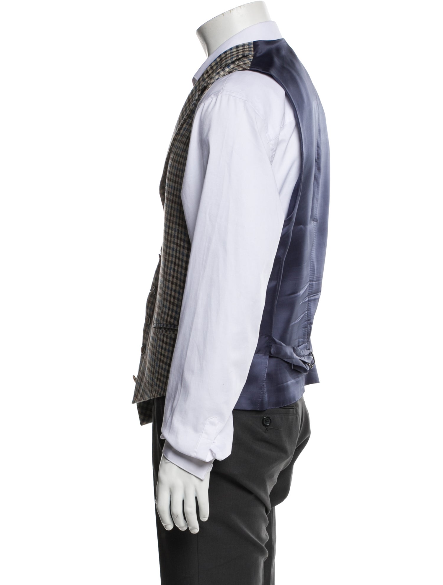 Suitsupply Plaid Print Suit Vest