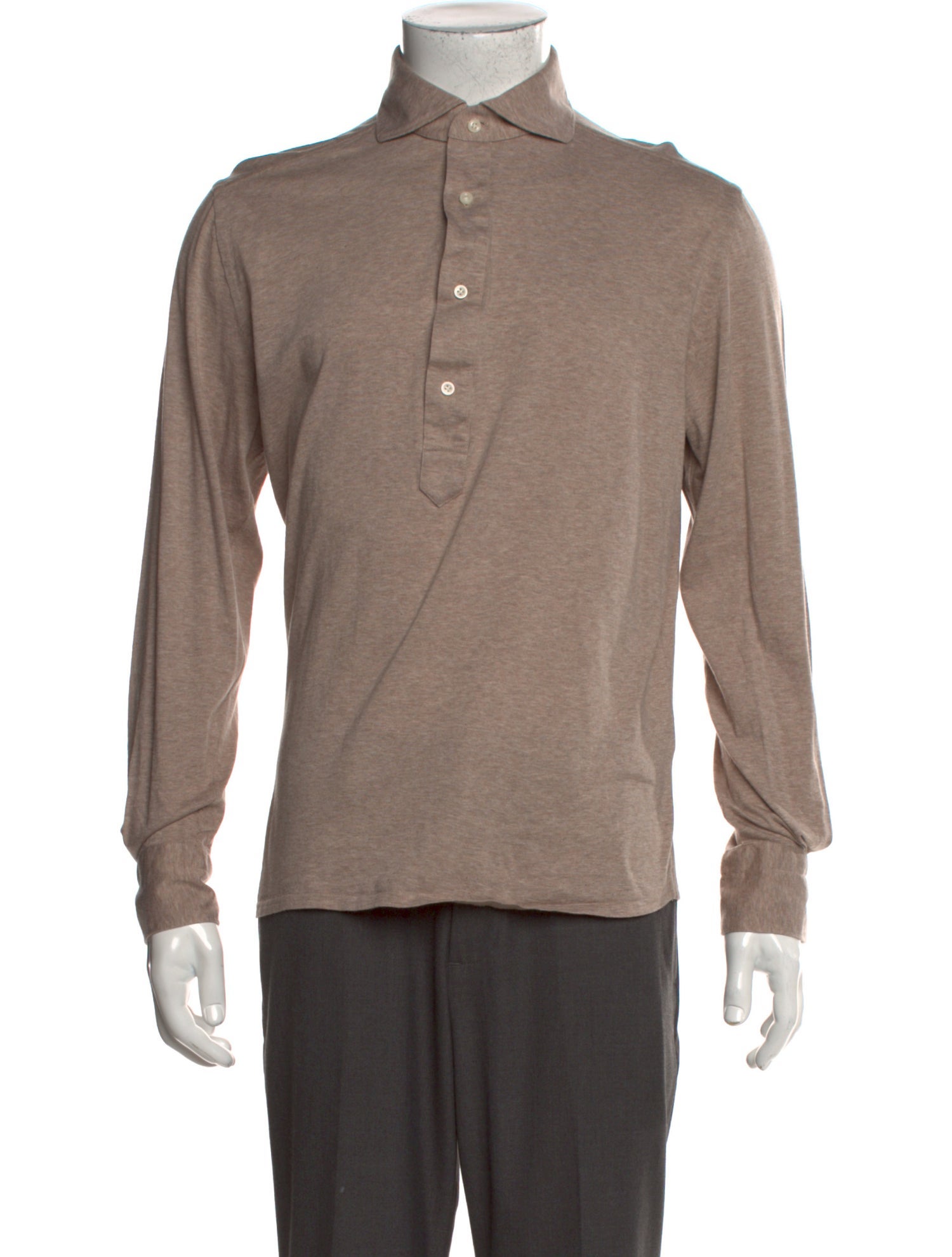 Suitsupply Collar Long Sleeve Polo Shirt