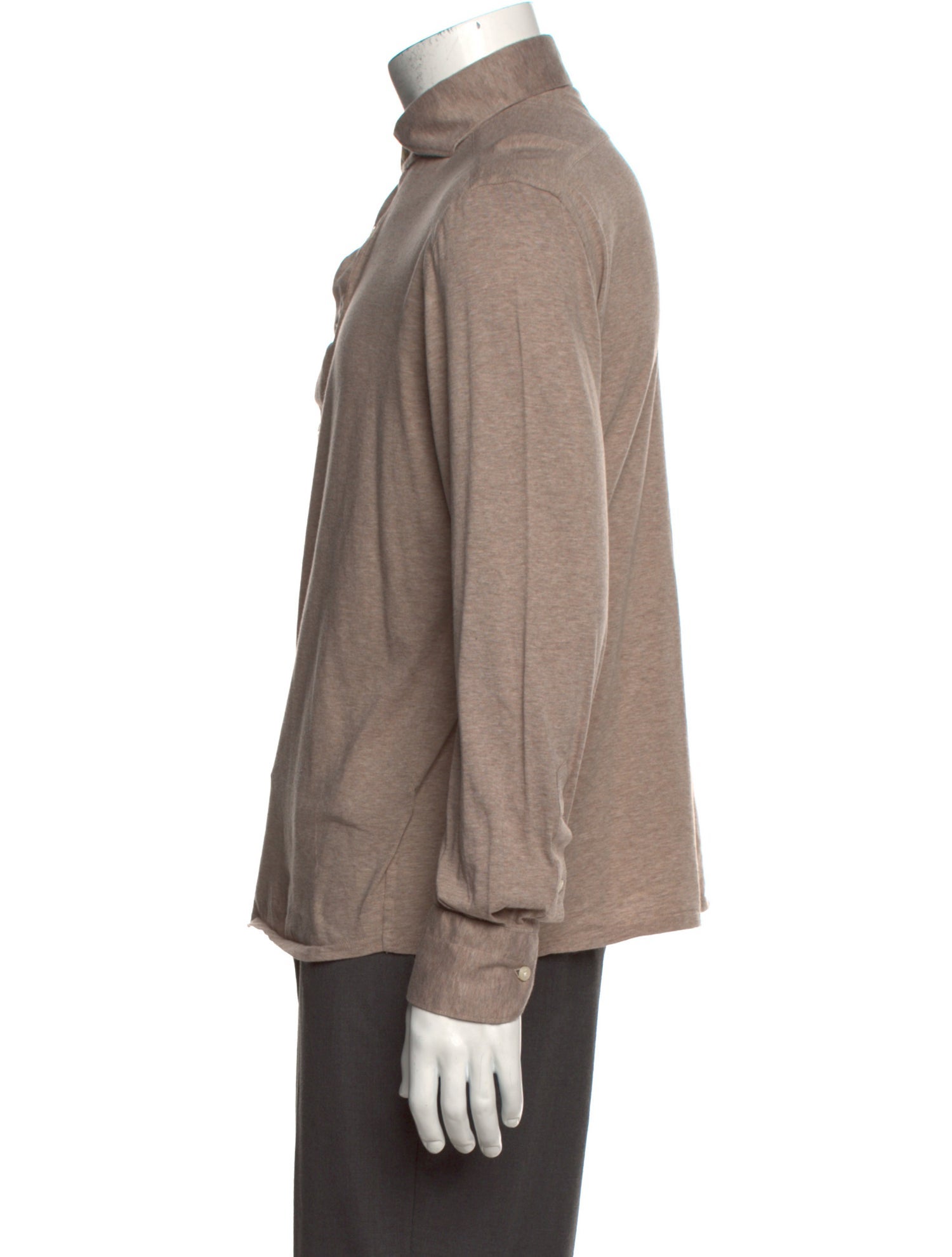 Suitsupply Collar Long Sleeve Polo Shirt