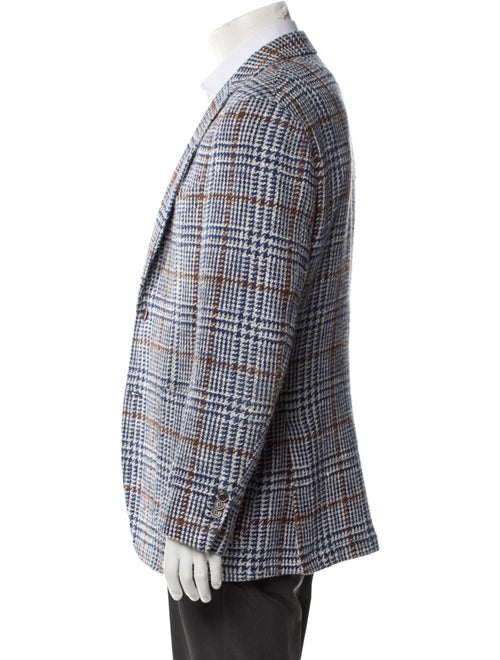 Suitsupply Silk Houndstooth Print Blazer