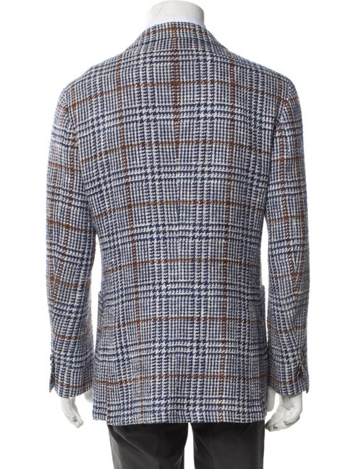 Suitsupply Silk Houndstooth Print Blazer