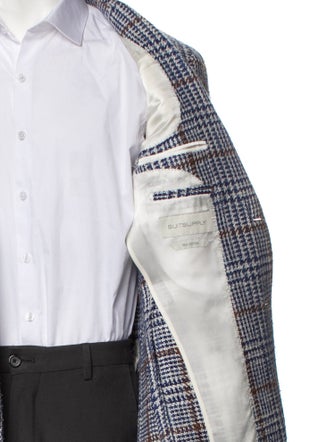 Suitsupply Silk Houndstooth Print Blazer