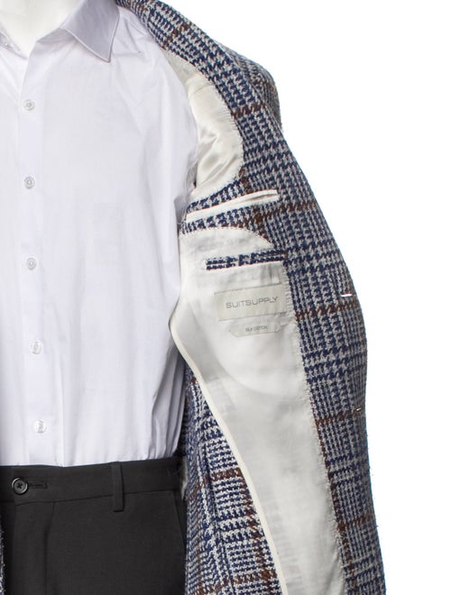 Suitsupply Silk Houndstooth Print Blazer