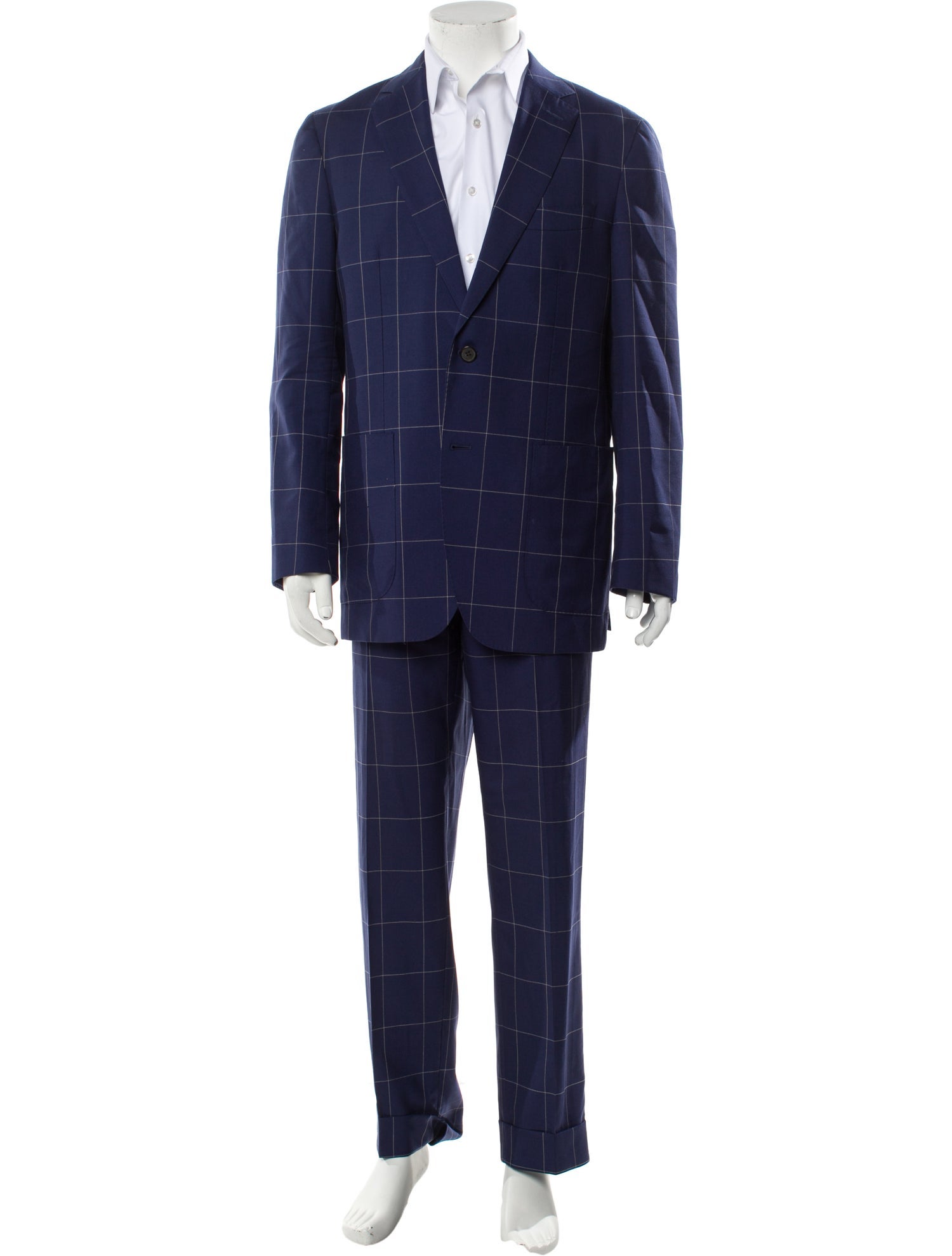 Suitsupply Wool Plaid Print Two-Piece Suit