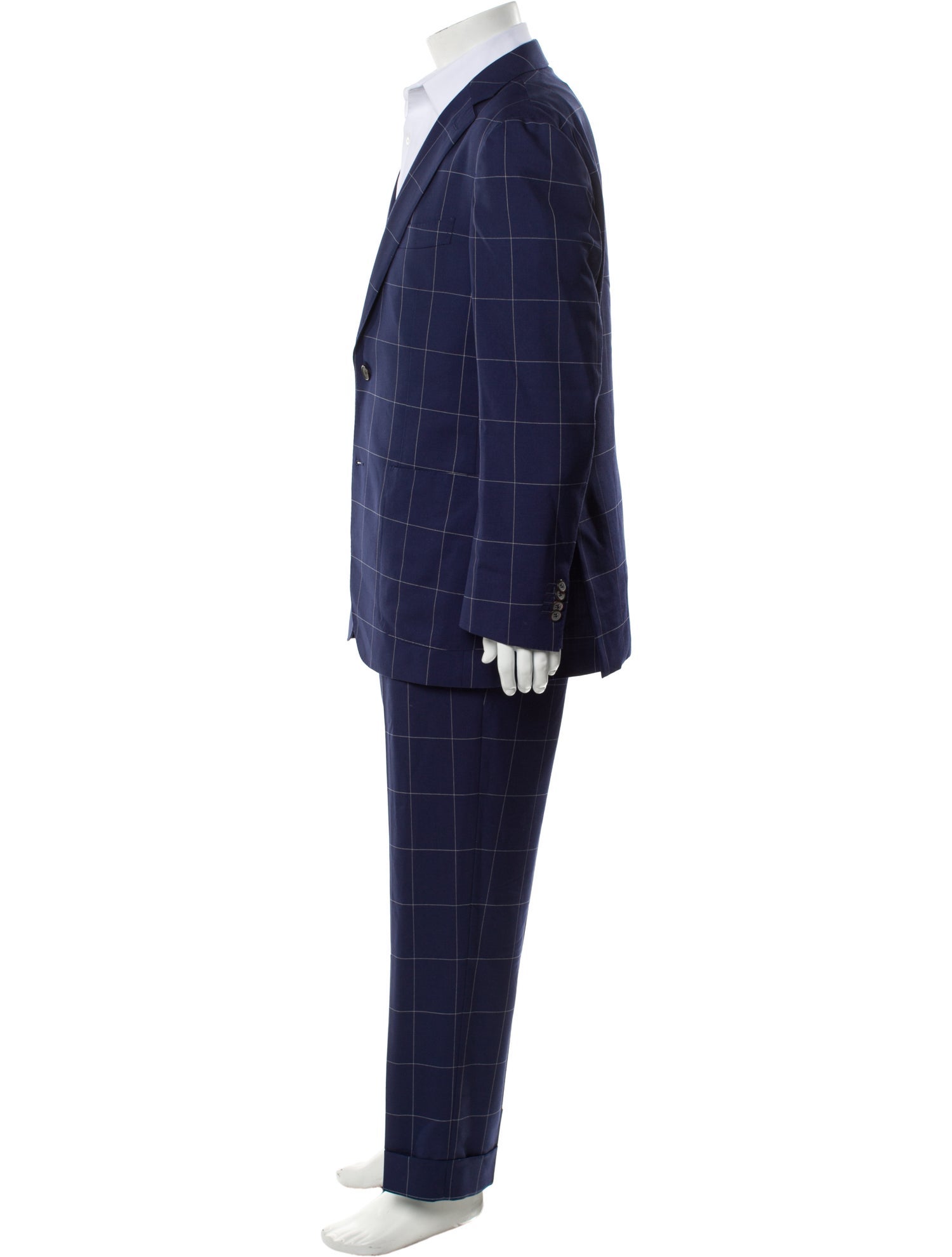 Suitsupply Wool Plaid Print Two-Piece Suit
