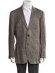 Suitsupply Wool Plaid Print Blazer
