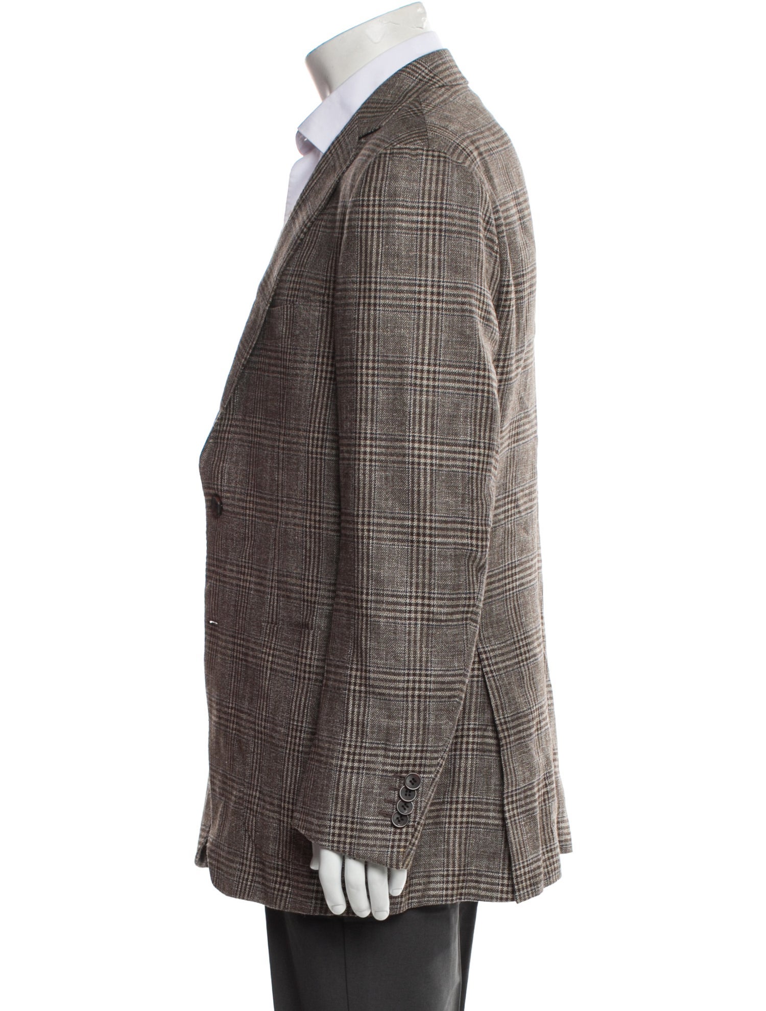 Suitsupply Wool Plaid Print Blazer