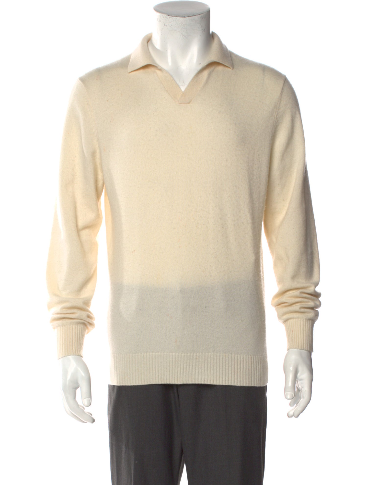 Suitsupply Cashmere Collar Polo Sweater