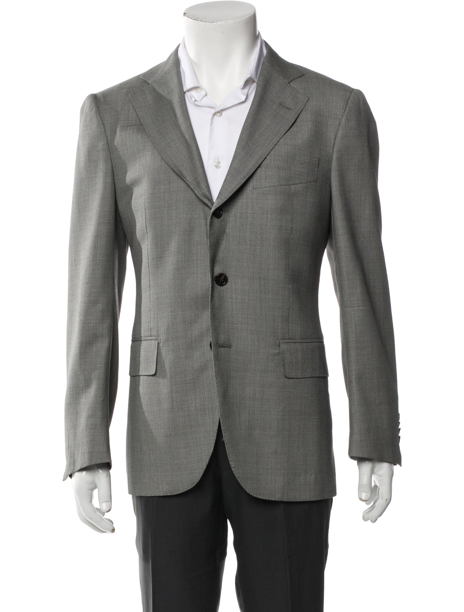 Suitsupply Wool Houndstooth Print Blazer