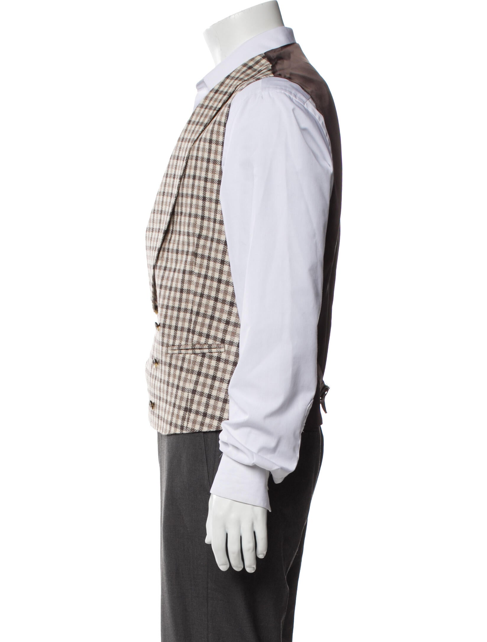 Suitsupply Plaid Print Suit Vest