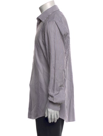 Suitsupply Striped Long Sleeve Tuxedo Shirt