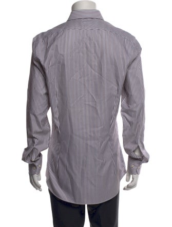 Suitsupply Striped Long Sleeve Tuxedo Shirt