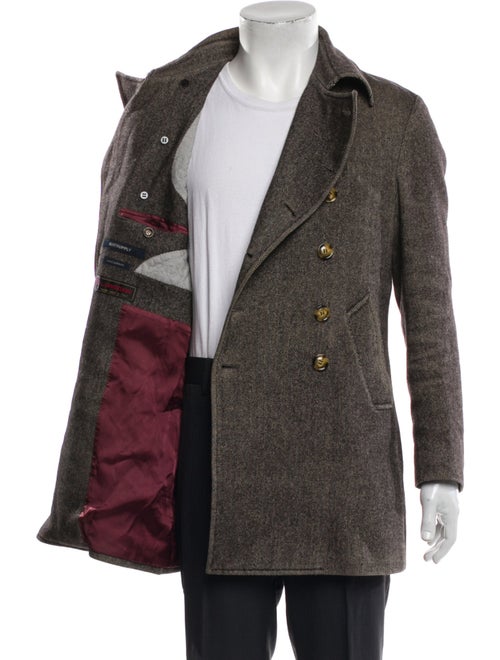 Suitsupply Wool Tweed Pattern Peacoat