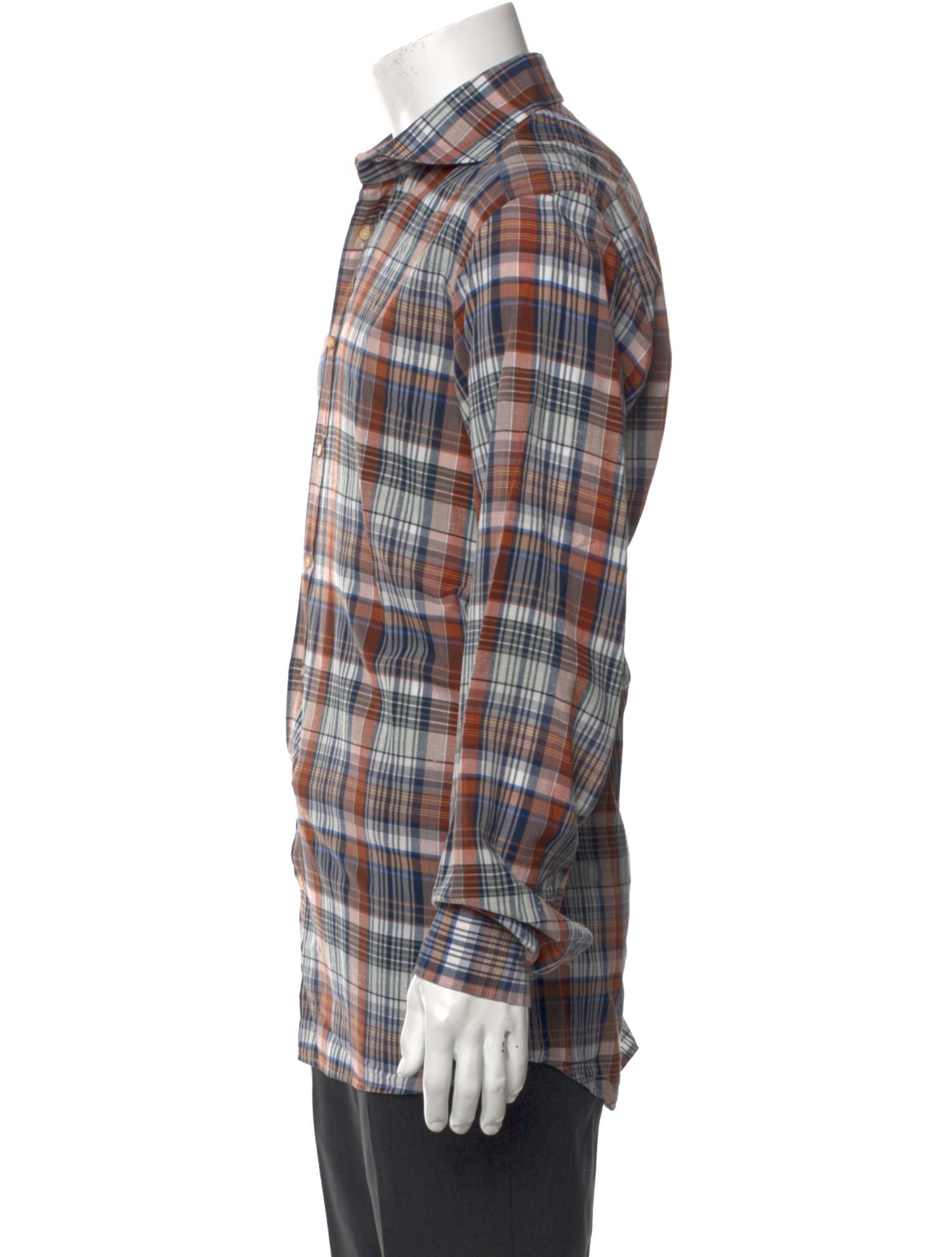 Suitsupply Plaid Print Long Sleeve Shirt