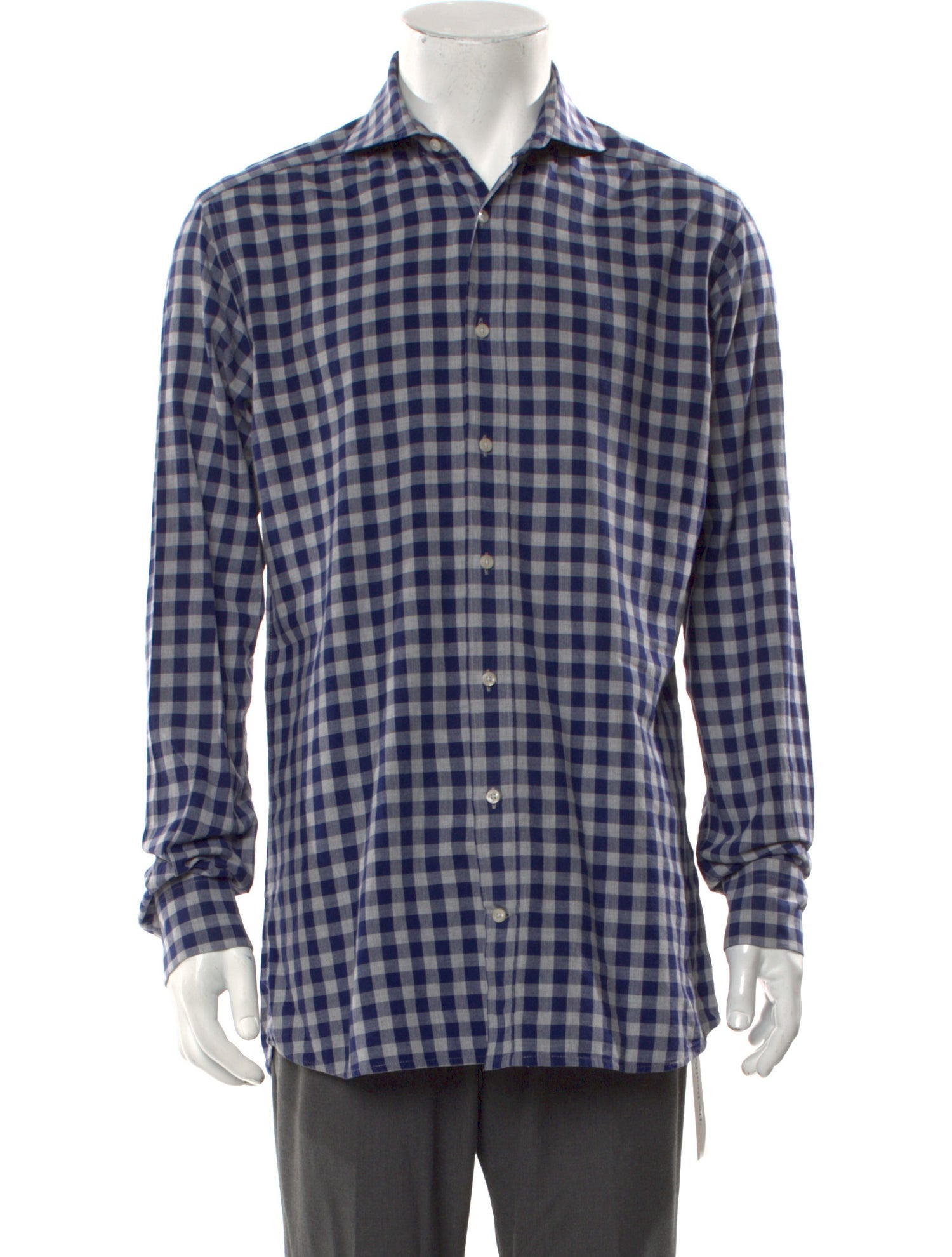 Suitsupply Plaid Print Long Sleeve Shirt