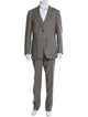 Suitsupply Wool Houndstooth Print Three-Piece Suit