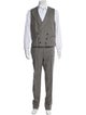 Suitsupply Wool Houndstooth Print Three-Piece Suit