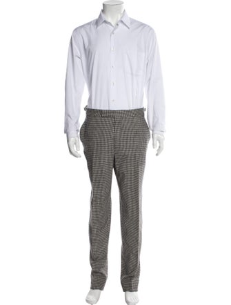 Suitsupply Wool Houndstooth Print Three-Piece Suit