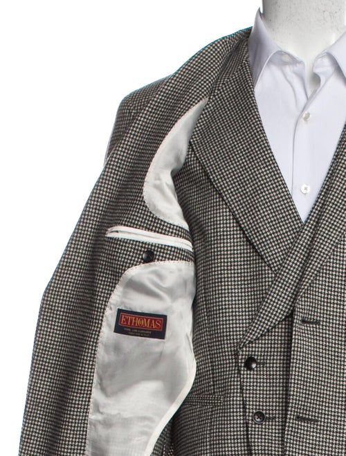 Suitsupply Wool Houndstooth Print Three-Piece Suit